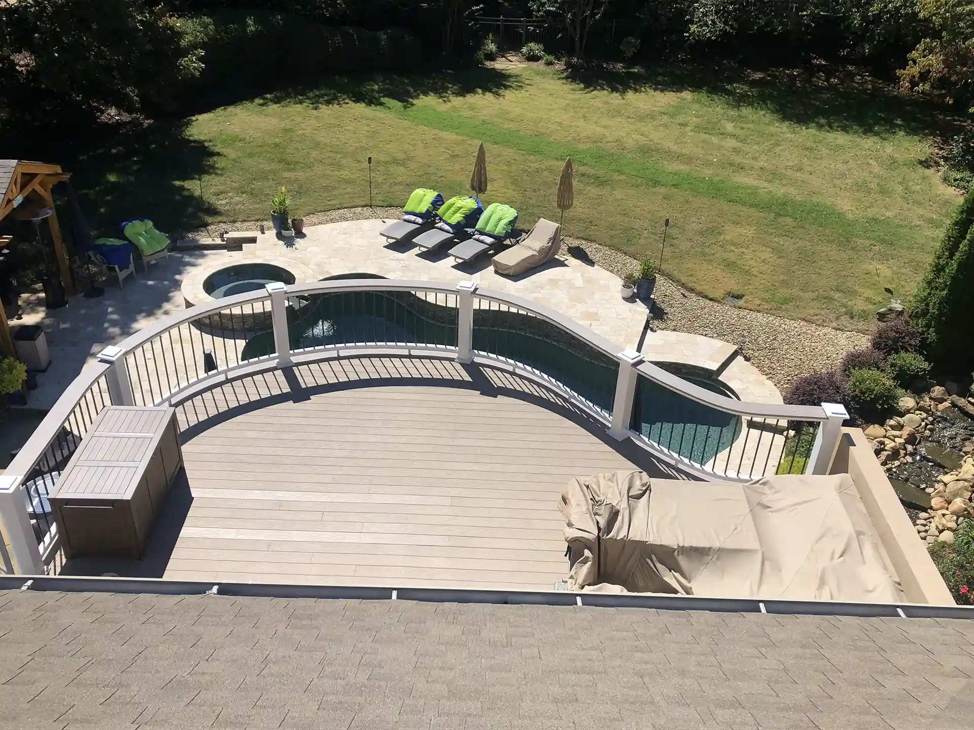 Curved Deck Construction
