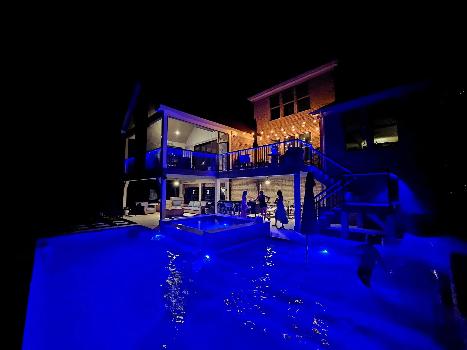 Multi-level deck built in Davidson, NC